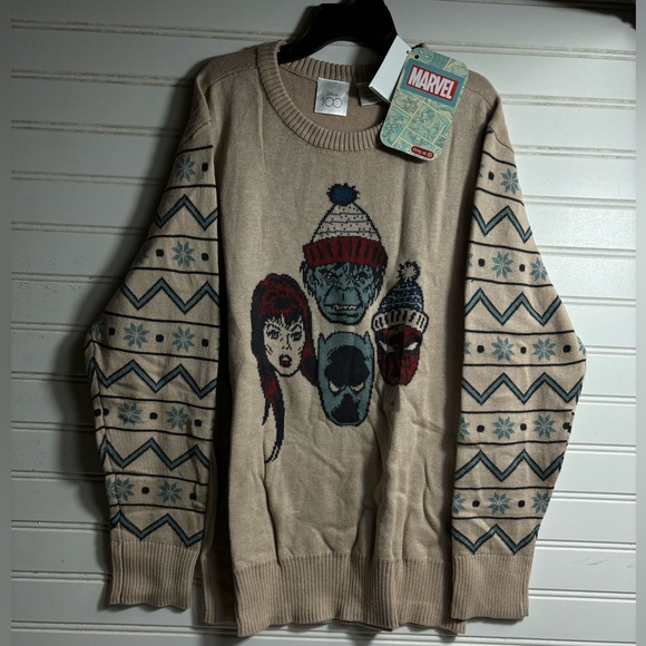 Disney 100 Marvel Superheroes Kids Unisex Boys Ugly Sweater - Picture 9 of 14